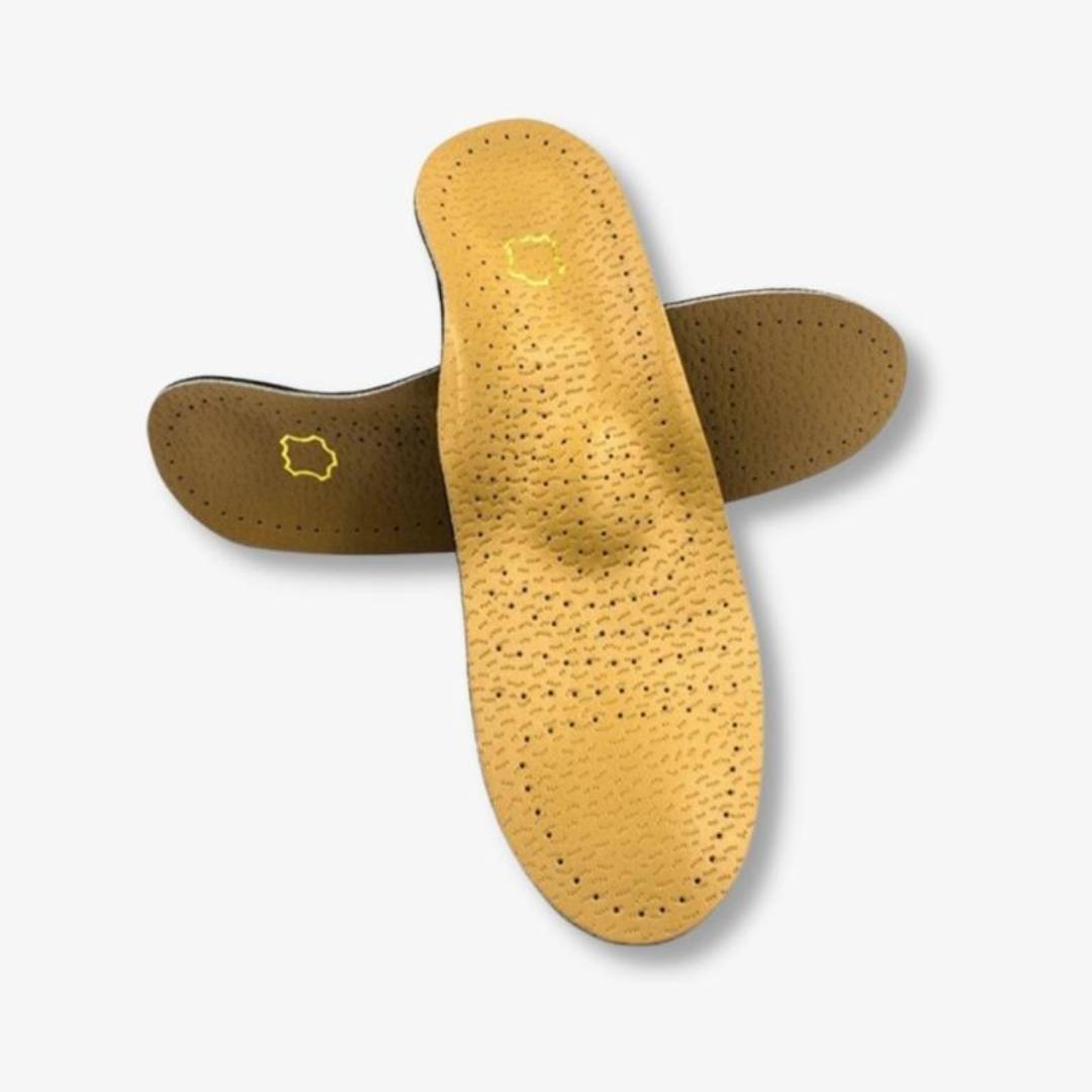 LeatherGuard Orthopedic Leather Shoe Insole | Shock Absorption - Arch Support - Comfortable