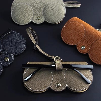 Sunglasses Case Made Of Soft Leather