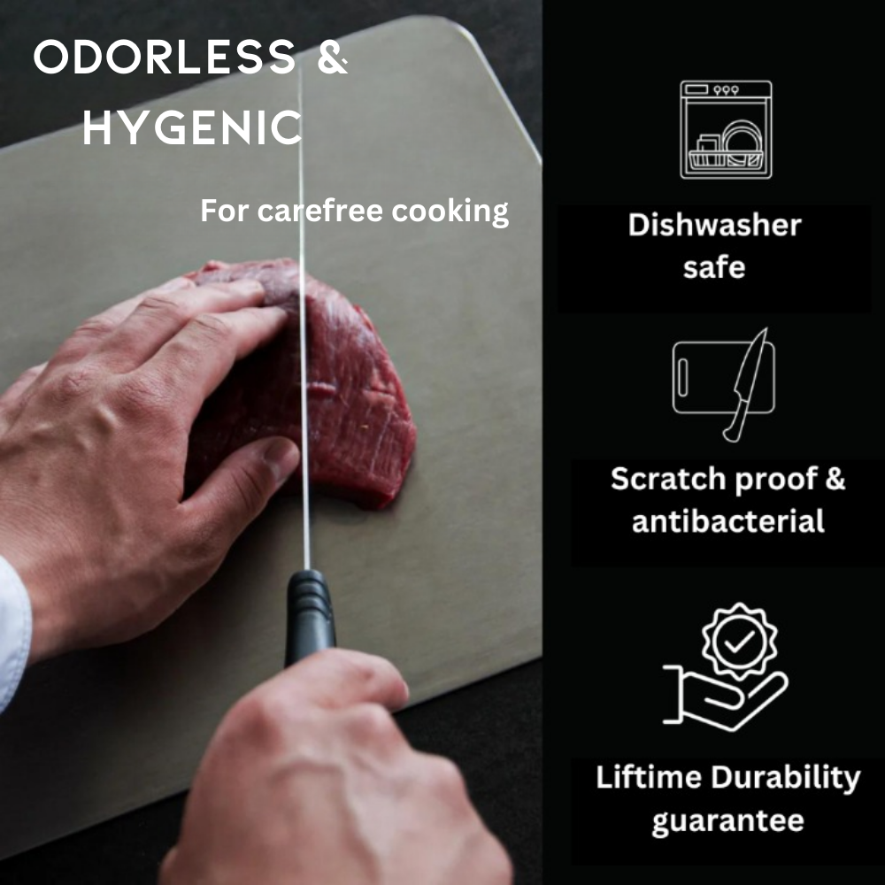 Titanium Cutting Board - Durable, Hygienic & Scratch-Resistant