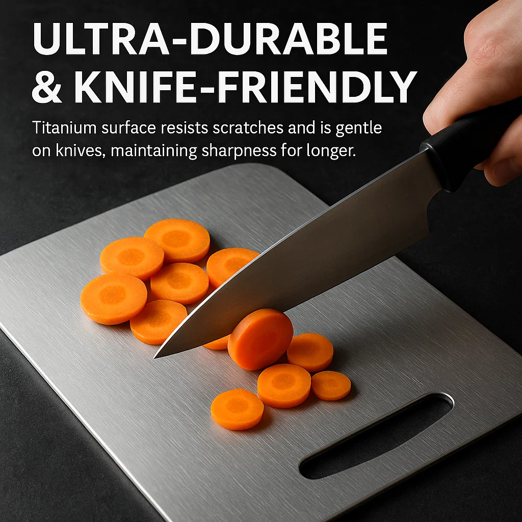 Titanium Cutting Board - Durable, Hygienic & Scratch-Resistant