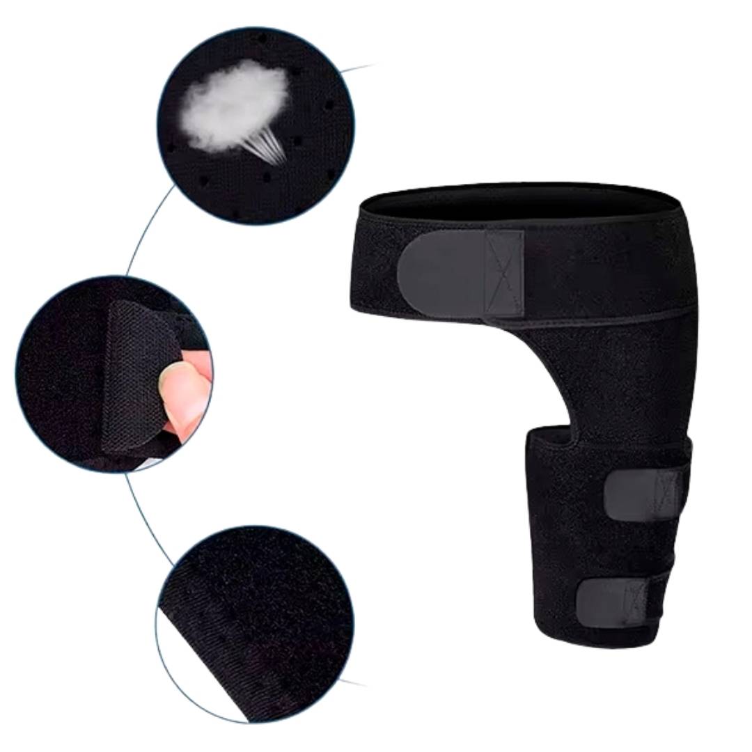 FlexiRelief Hip Brace Thigh Compression Sleeve - Support and Comfort