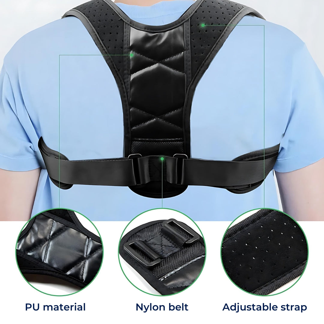 PerfectAlign Back Brace Posture Corrector Support - Adjustable