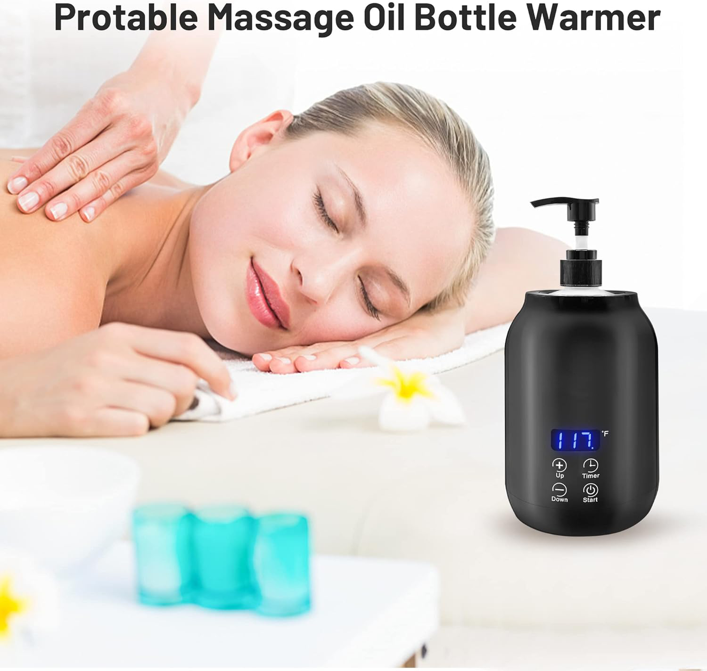 WarmEase Portable Electric Massage Oil Warmer