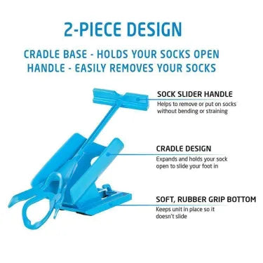 Sock Slider Aid Tool - Sock Helper for Seniors & Limited Mobility
