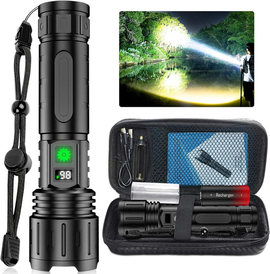 X1000 Ultra-Bright Flashlight - Rechargeable & Waterproof