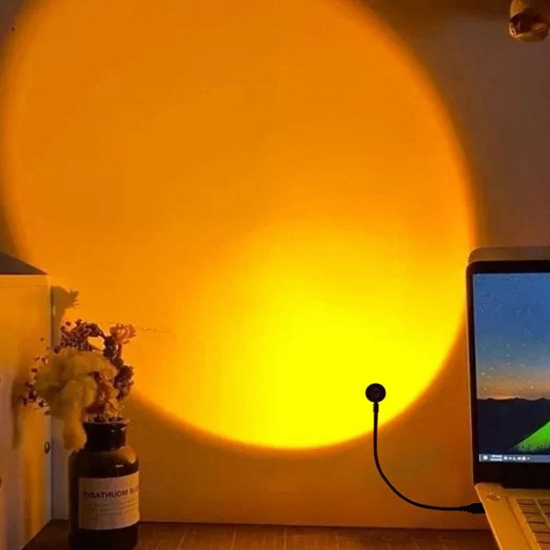 Sunset Projector - RGB Gradient Lamp, Adjustable Head