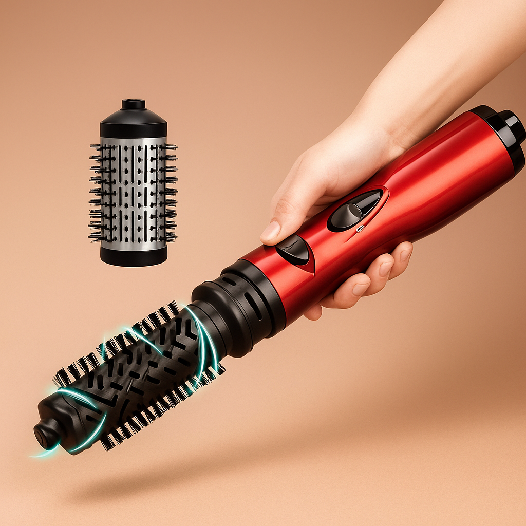 AirGlam Auto-Rotating Ionic Round Brush & Hair Styler