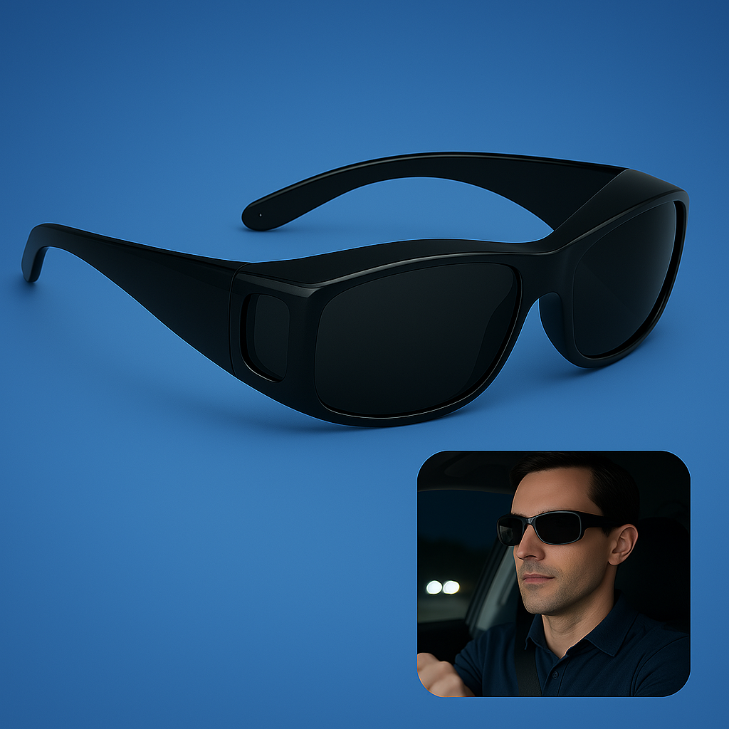DriveBright Night Driving Clarity Glasses | Anti-Glare Glasses - UV Protection
