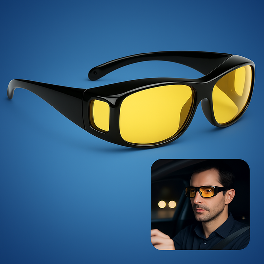 DriveBright Night Driving Clarity Glasses | Anti-Glare Glasses - UV Protection
