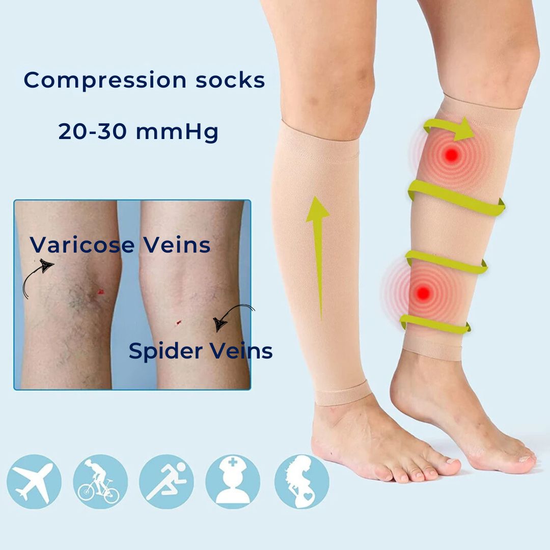 ComfortFlow Support Socks | Highly Elastic Calf Compression