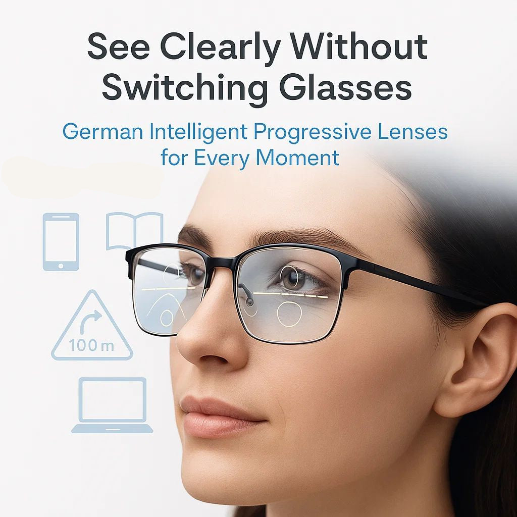 Progressive Multifocal Glasses - Comfortable Vision from Near to Far