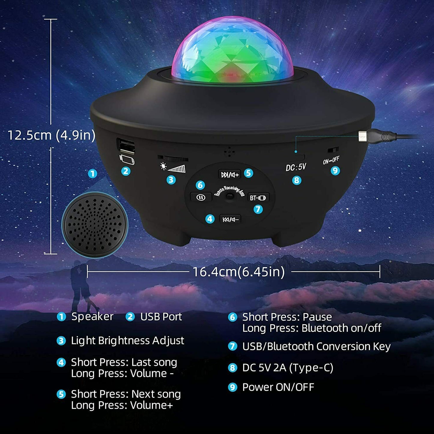 Nvroome GalaxyStarLight Projector