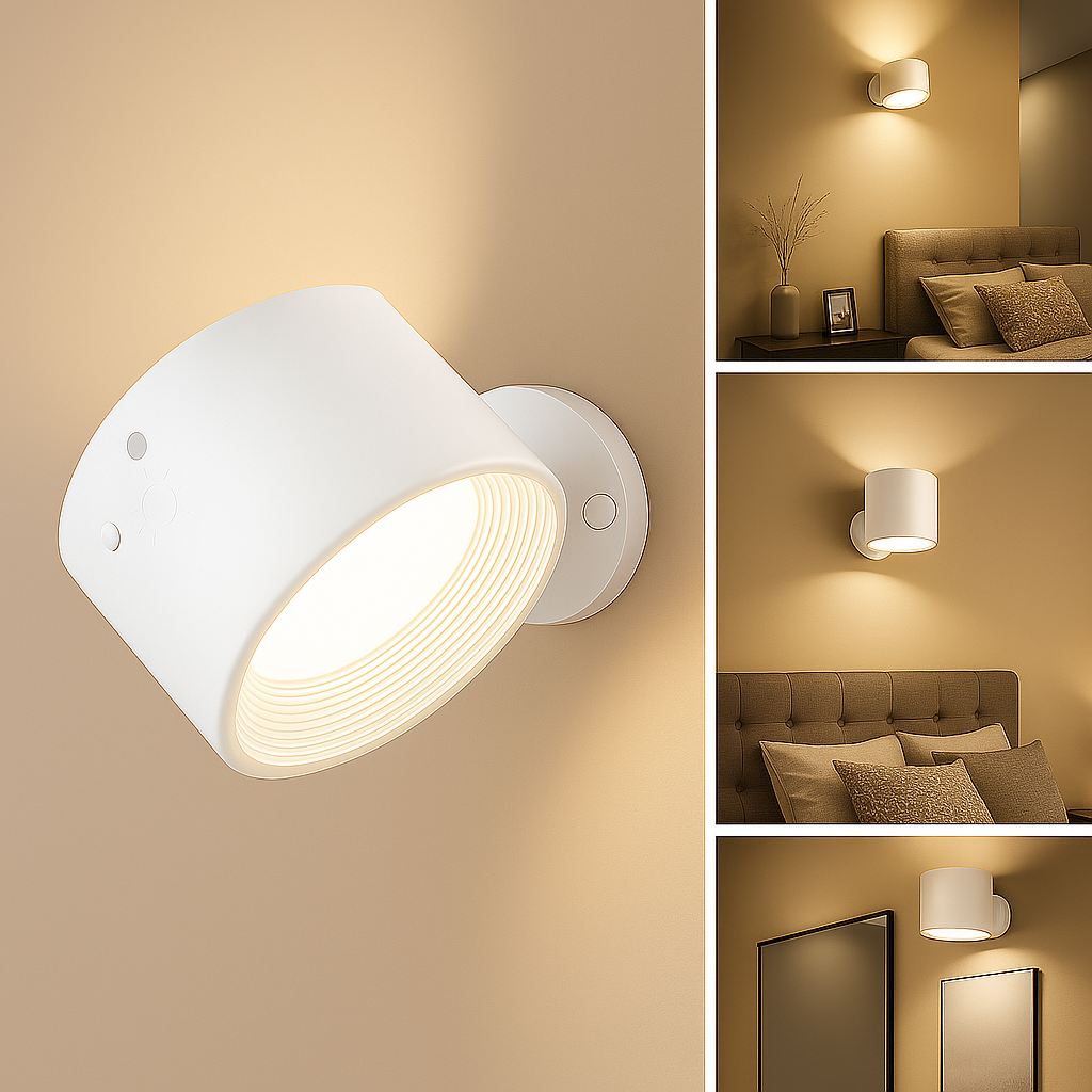 GlowMate Stick-On LED Wall Light – No Screws or Wires, Just Stick & Glow