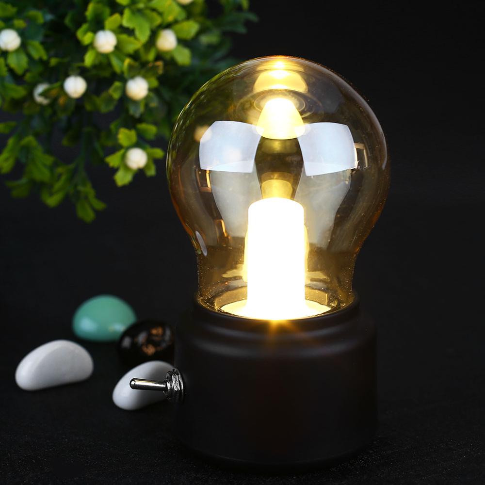 Retro Capsule Desk Lamp - Warm LED, USB Rechargeable