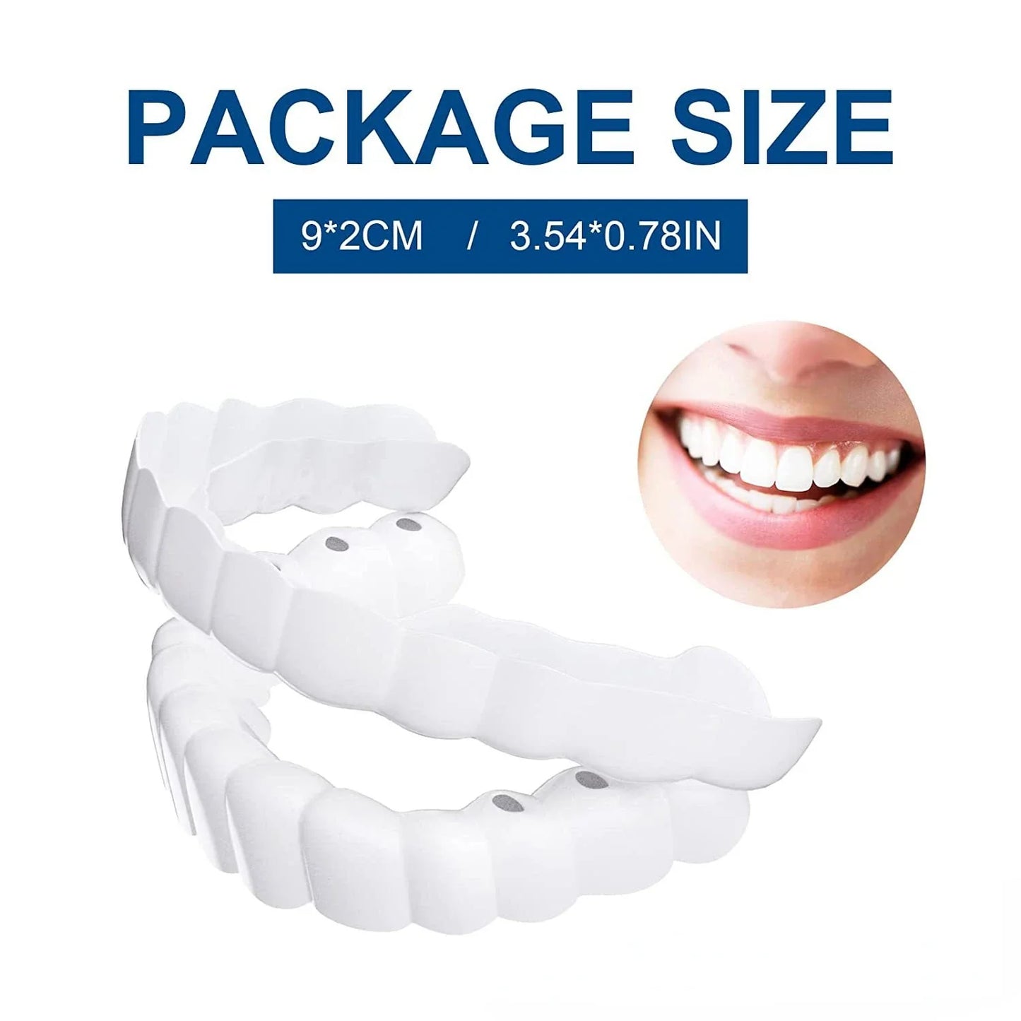 Instant Smile Cosmetic Teeth Set - Top & Bottom Veneer Look