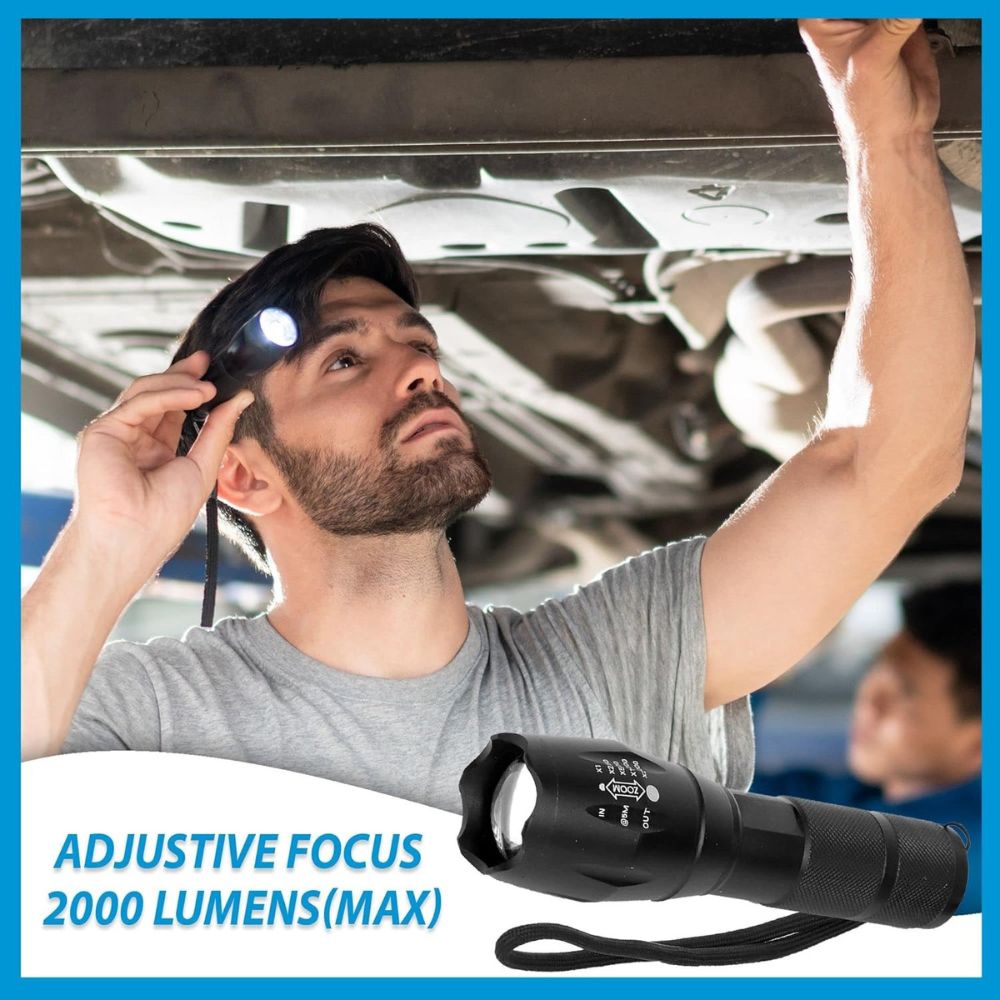 NovaBeam LED Tactical Flashlight 2000 Lumens