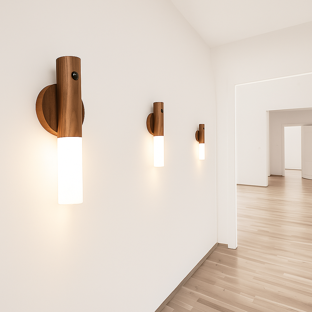 LumiSense Motion Sensor Wall Light – Rechargeable & Stick-On