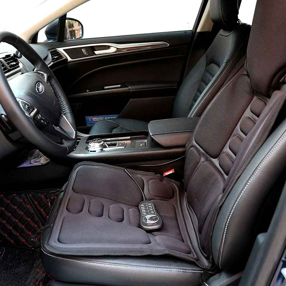 Heated Massage Seat Cover with Neck & Back Support - For Car and Home Use