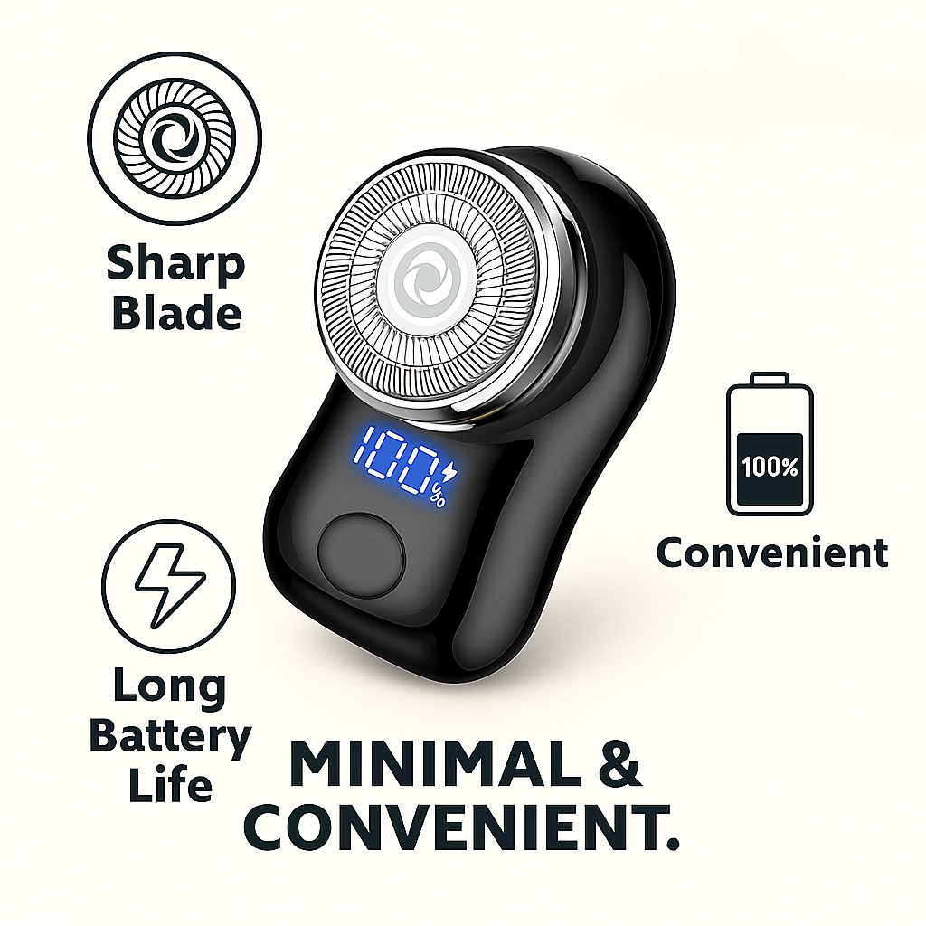 PocketTrim Mini Shaver – Portable Electric Razor