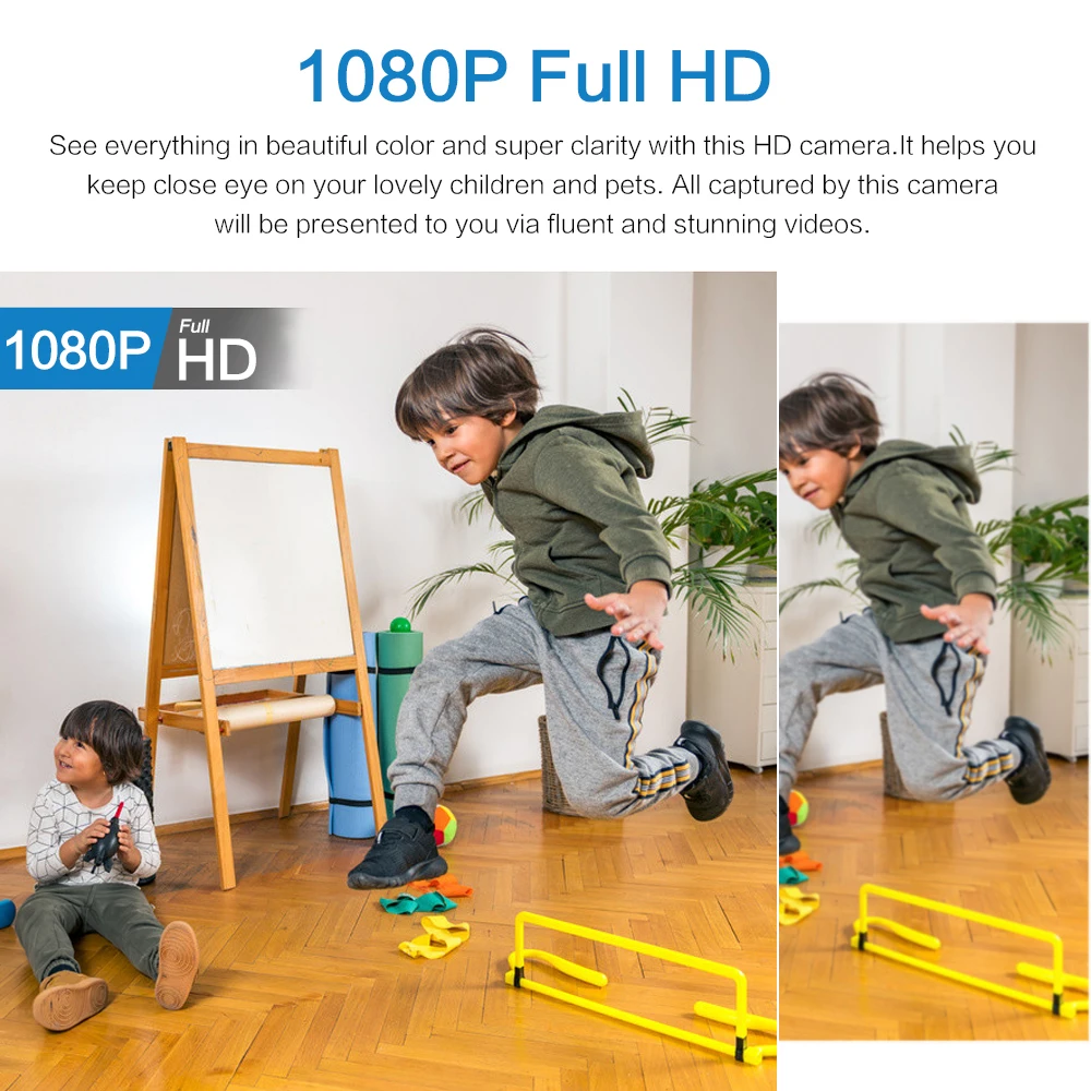 Waterproof HD Mini Camera With Night Vision and Wide Angle Lens WiFi 1080P