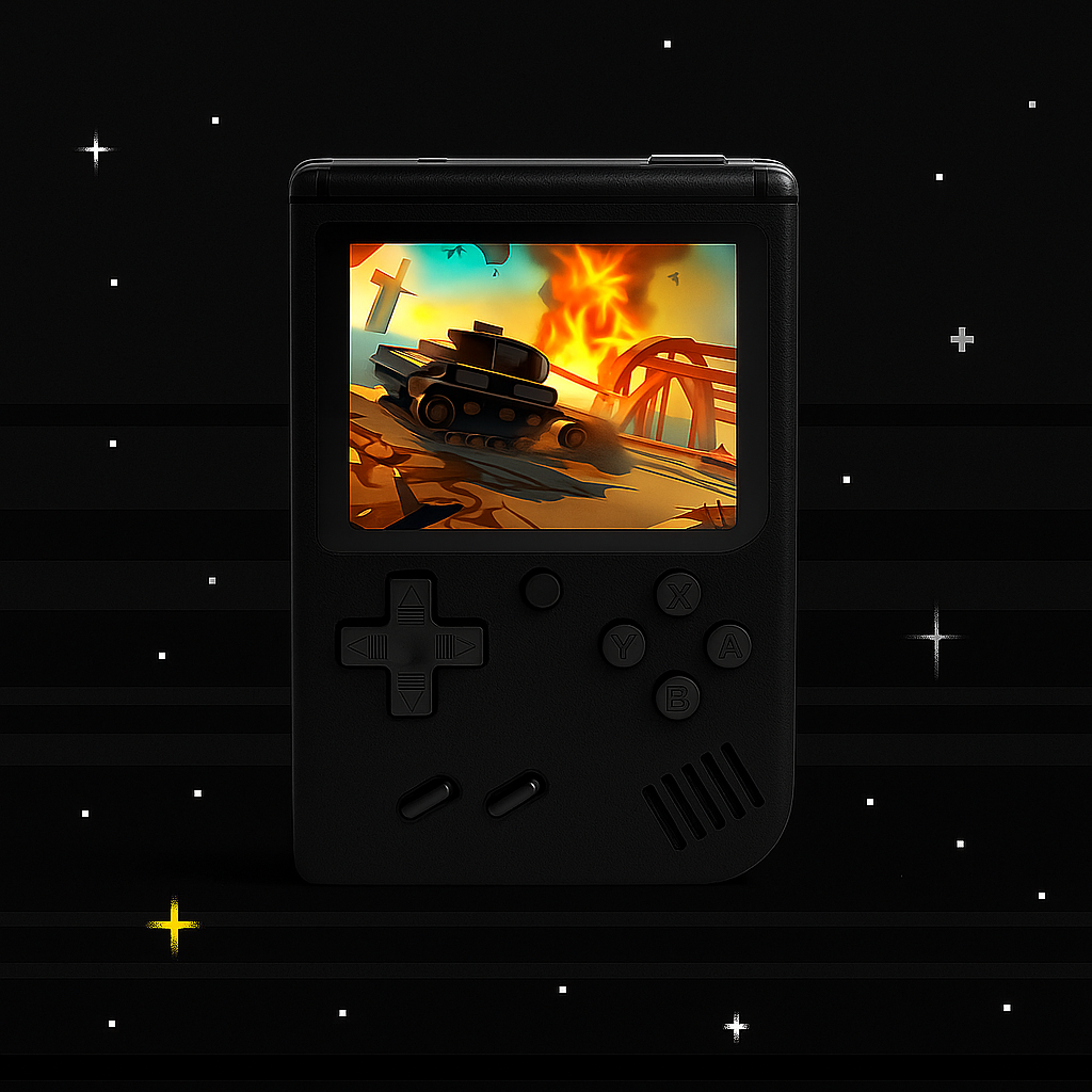 RetroRush Mini Console – 400 Classic Games