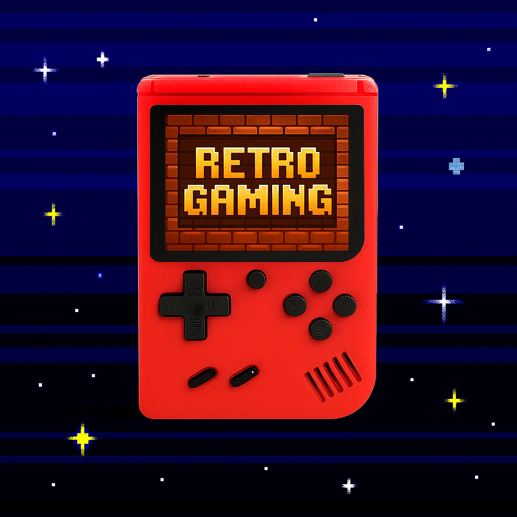 RetroRush Mini Console – 400 Classic Games
