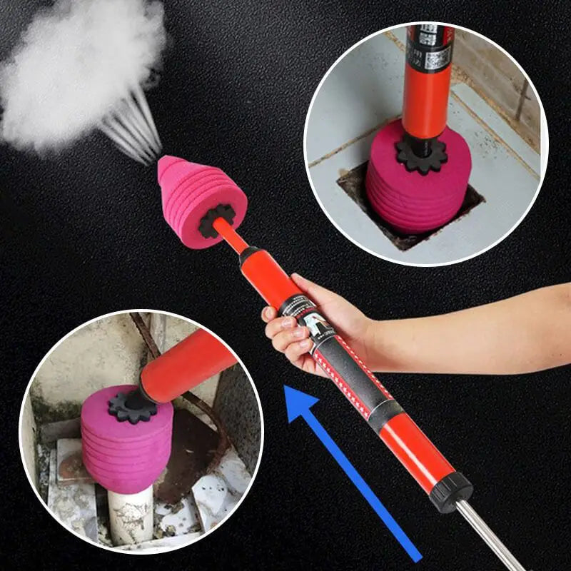 TurboFlush Toilet Plunger - Drain Blaster for Sink, Toilet & Shower Clogs