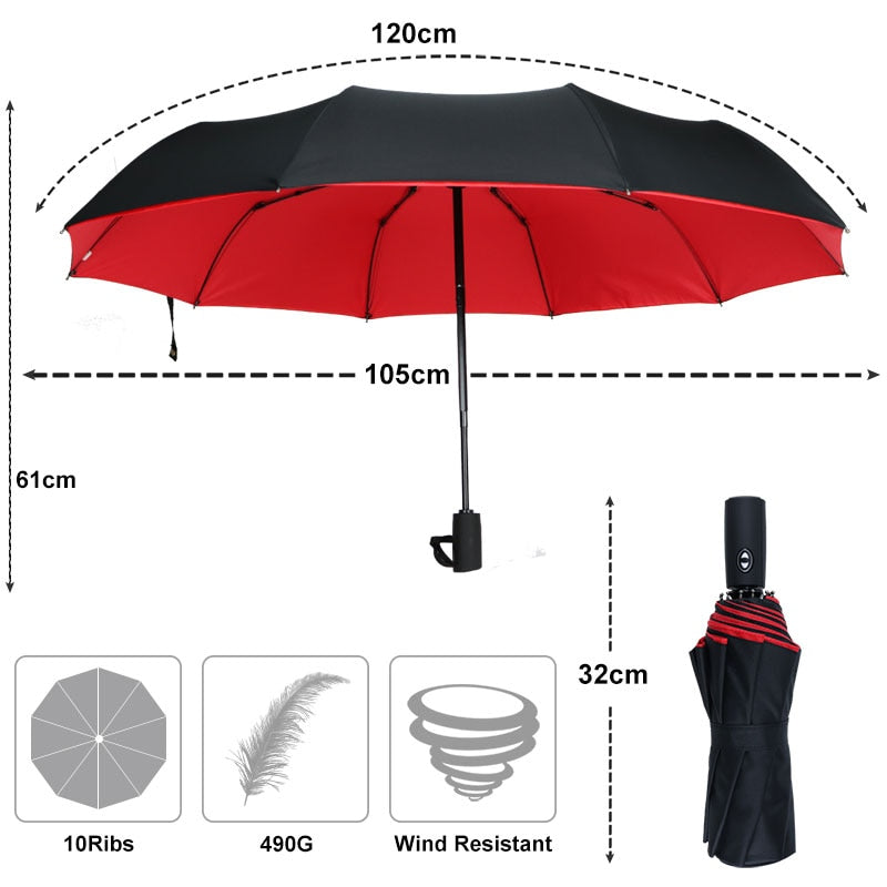Windproof Storm Umbrella - Built for Rain and Wind