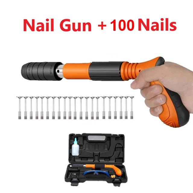 PowerX Pneumatic Air Nailer Gun – Heavy-Duty Brad/Finish Nailer