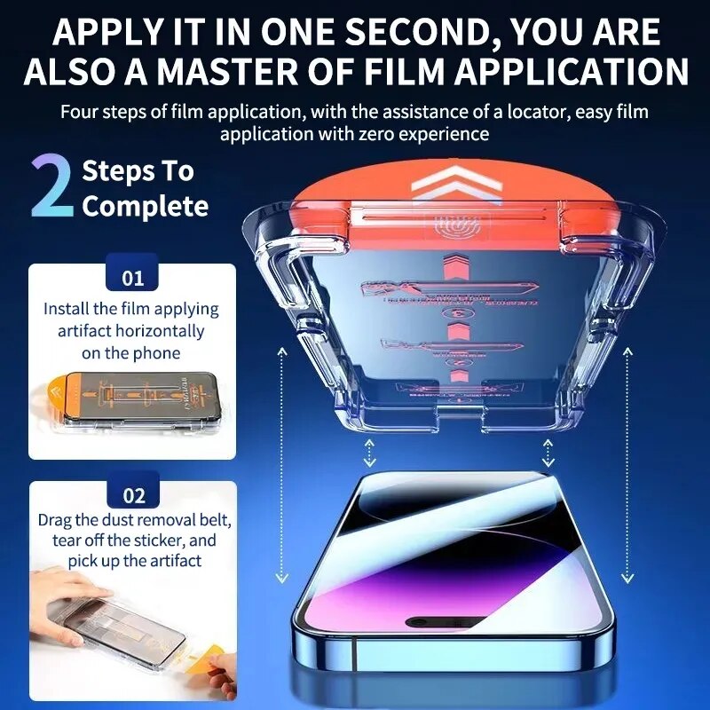 ShieldView Glass Screen Protector – Easy Self-Install, Privacy Screen for Phones