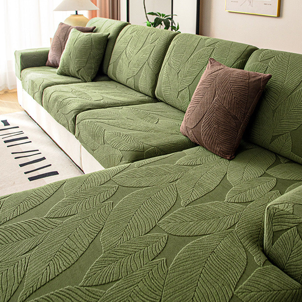 Leaf Waterproof Anti-Scratch Stretch Full Wrap Couch Cover