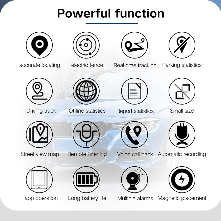 Magnetic GPS Tracker for Cars and Vehicles - Loss Prevention with Strong Magnetic Hold