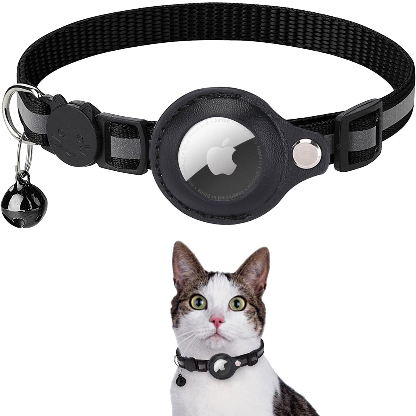 PawLocator Cat Tracking Collar - AirTag Compatible with GPS Holder