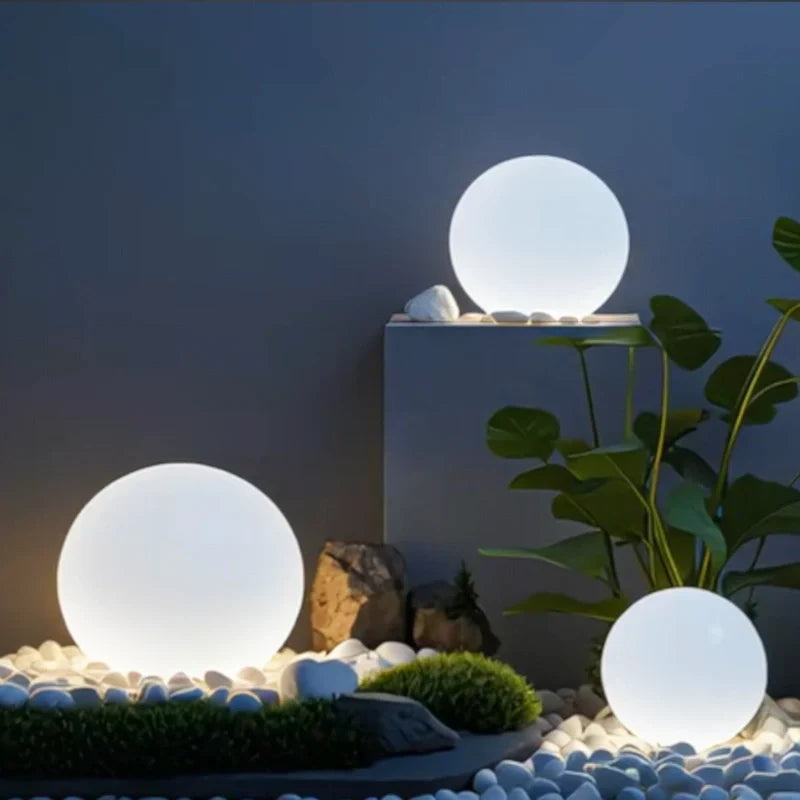 Spherical Garden Light – 16-Color RGB, Weatherproof, Remote