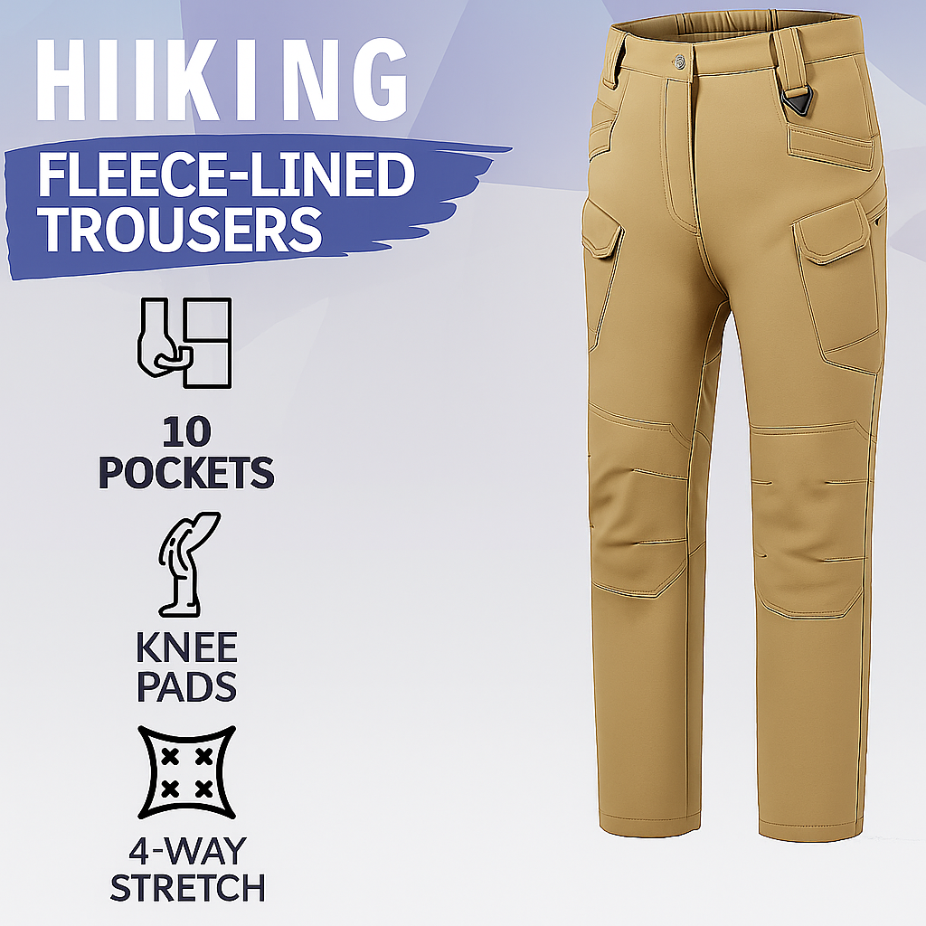 Waterproof Work Pants for Men - Fleece Lined Hiking and Outdoor Pants