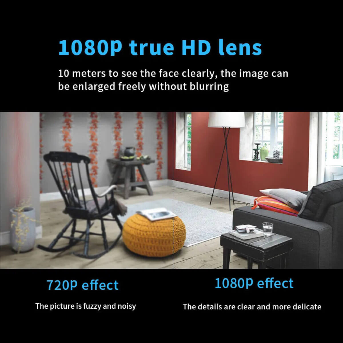 Waterproof HD Mini Camera With Night Vision and Wide Angle Lens WiFi 1080P