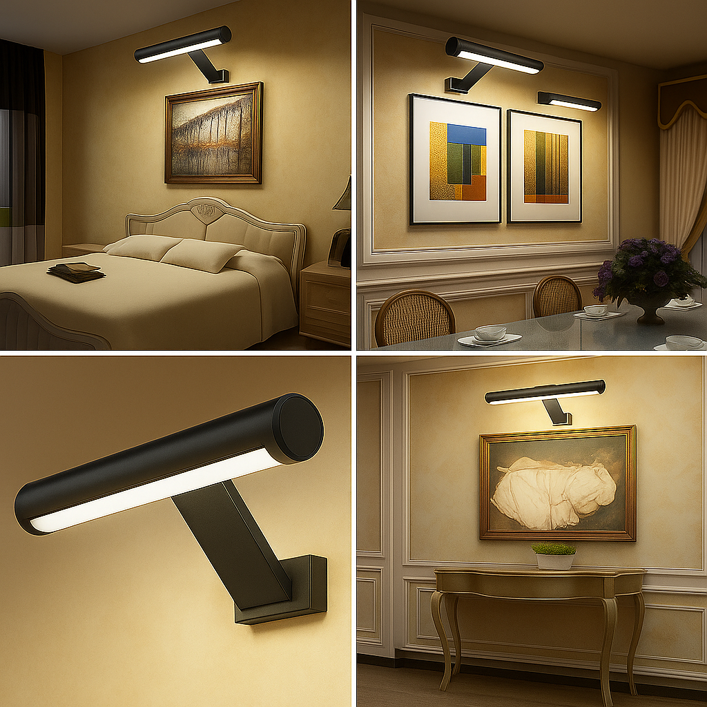Wireless Rechargeable LED Light – For Picture Frames, Reading & Wall Use