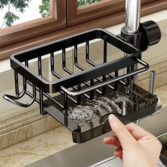 Premium-Look Aluminum Sink Organizer