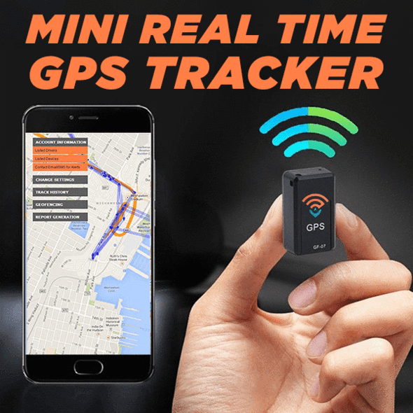Mini Real Time GPS Tracker Device - Small Size and Light Weight