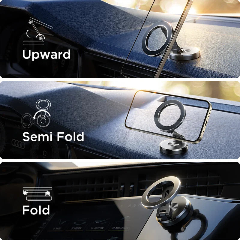 AutoGrip Car Phone Holder - Magnetic, 360° Rotation Design