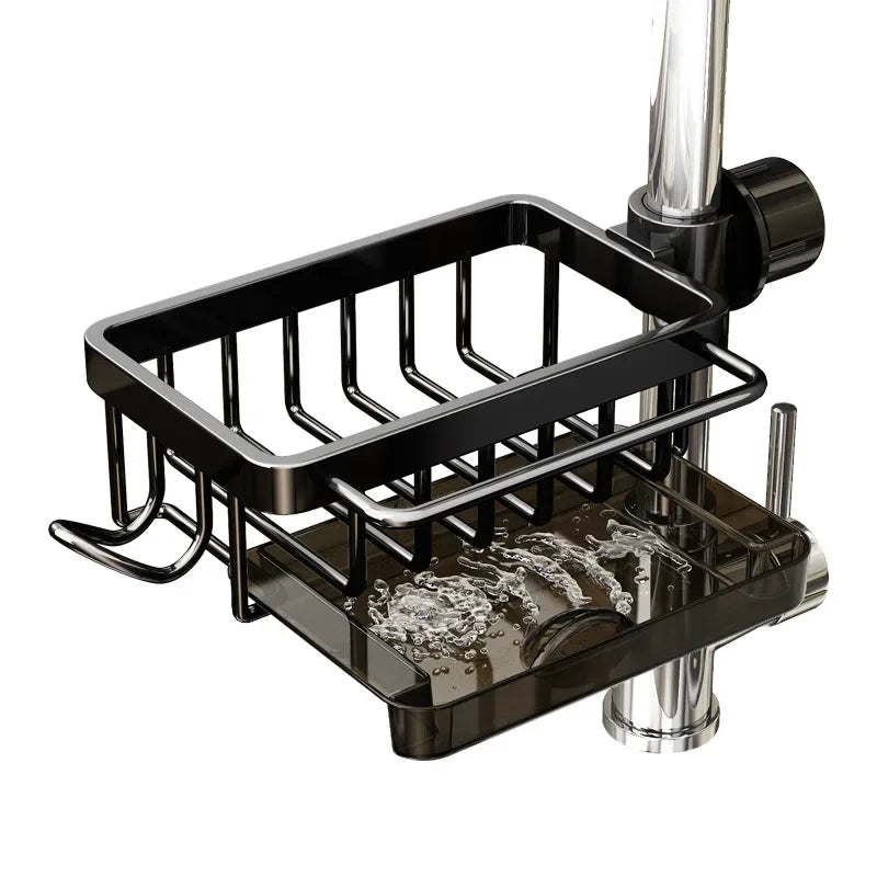 Premium-Look Aluminum Sink Organizer