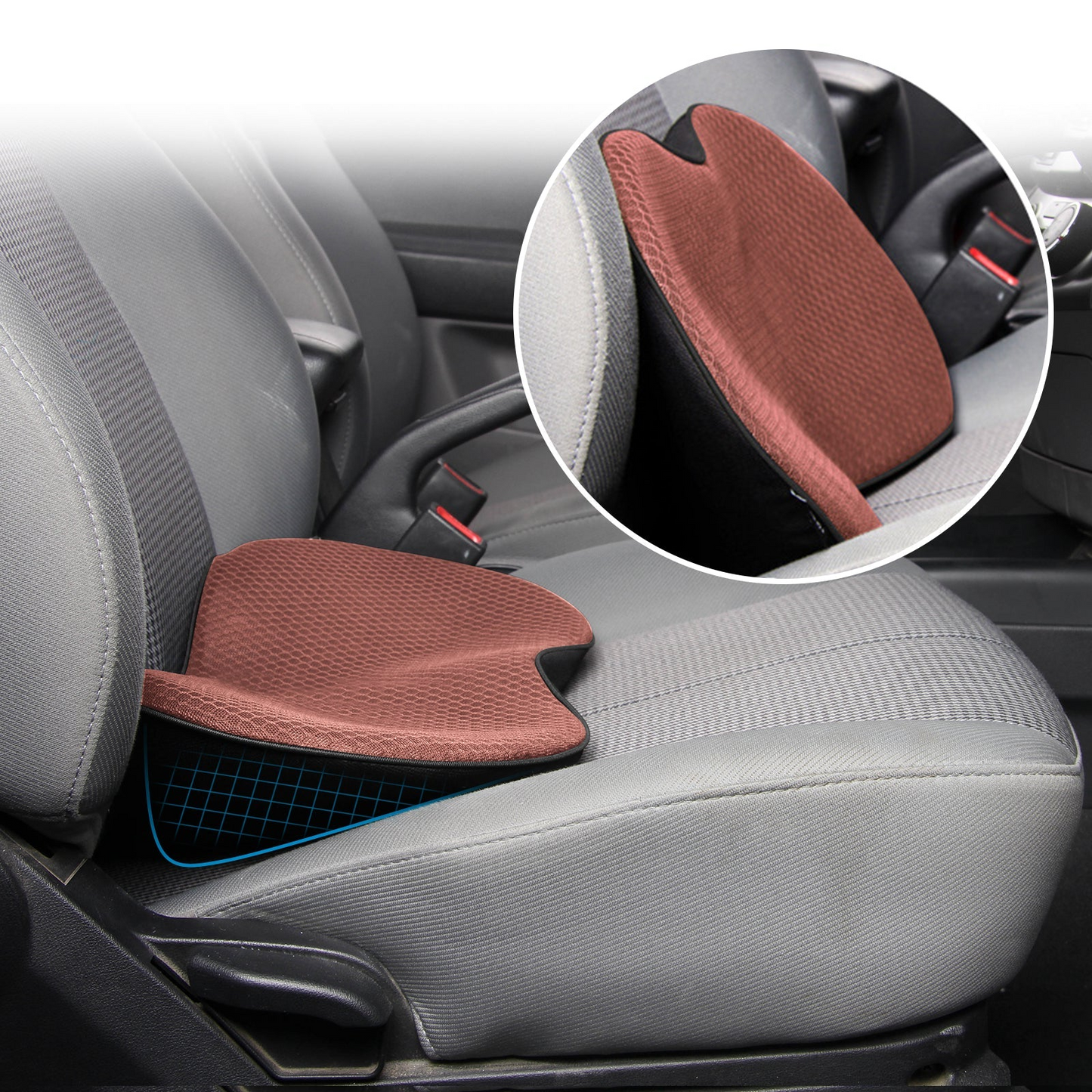 Ergonomic Car Booster Seat Cushion For Adults