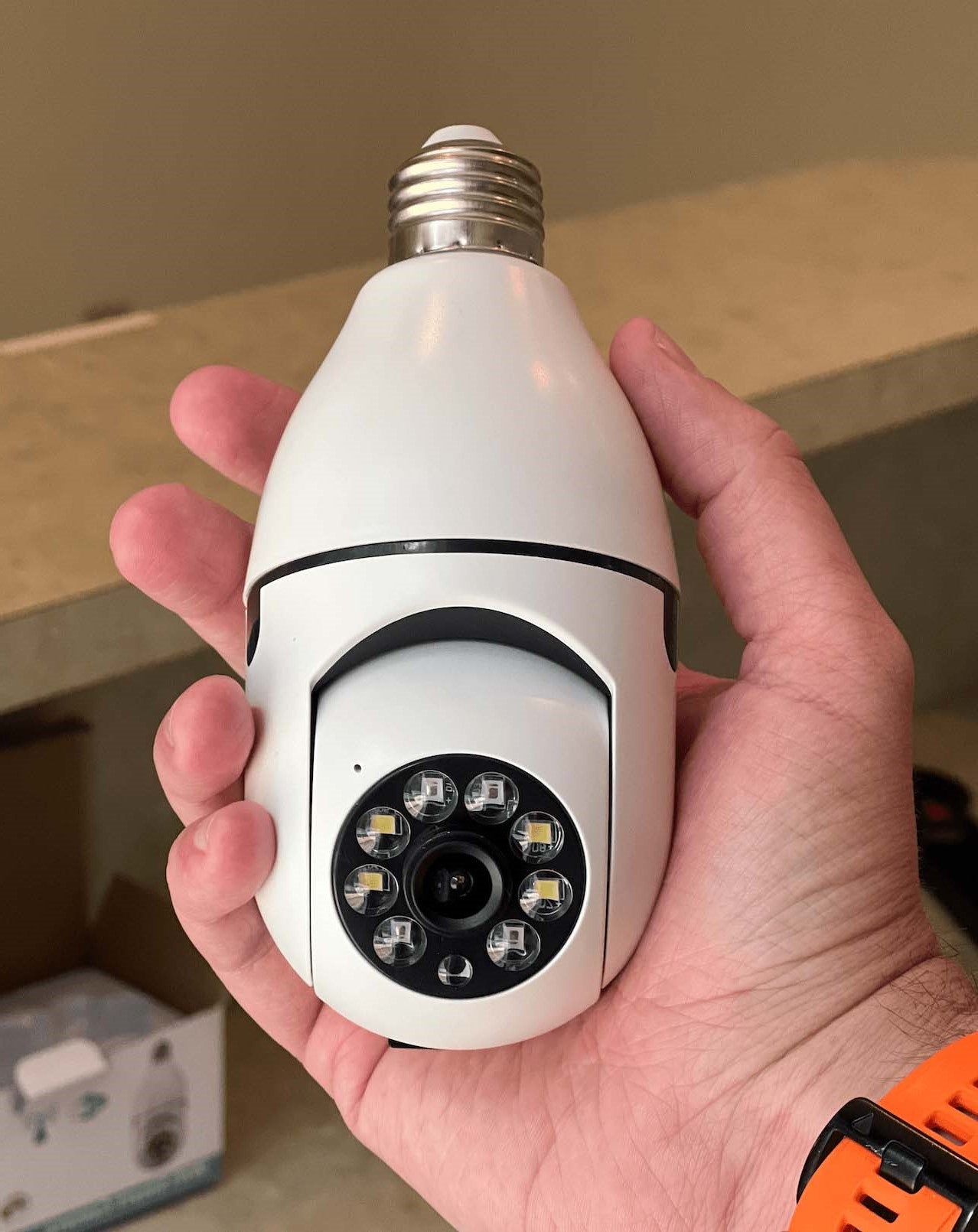 Security Light Bulb Camera - 360° Surveillance, 2-Way Audio, Easy Installation