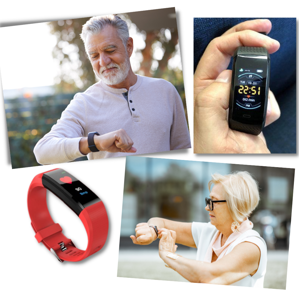 AgeWell Senior Smartwatch - Wellness & Safety Tracker