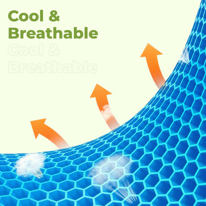 Honeycomb Gel Seat Cushion - Super Comfortable