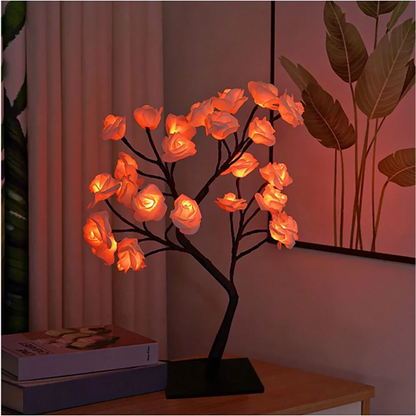 Rose Tree Lamp - LED Blossom Bonsai, Warm White