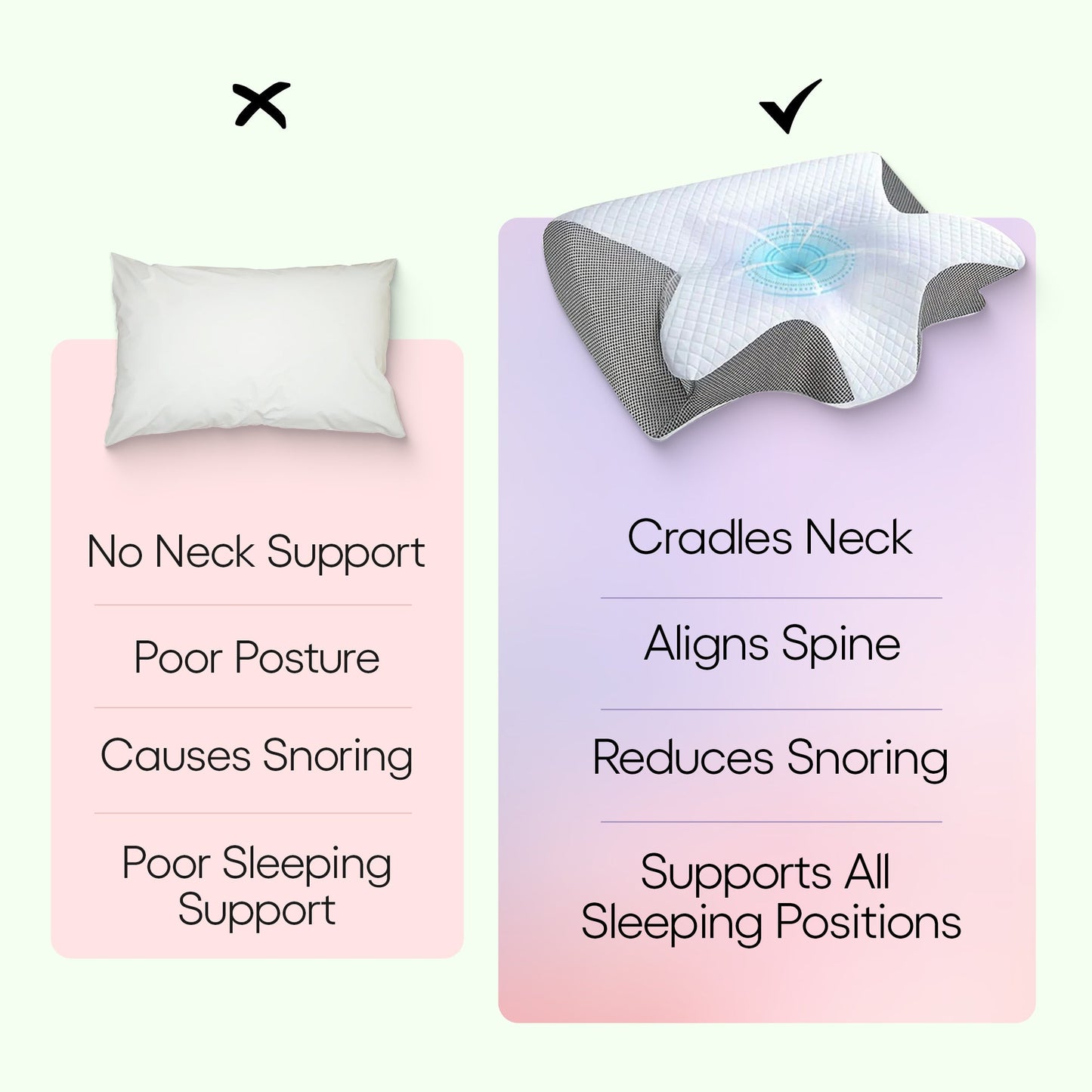 CloudDream Memory Foam Pillow