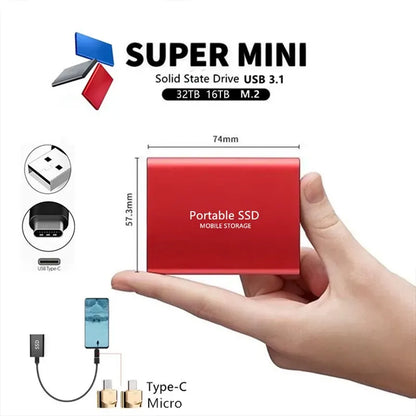 SSD External Hard Drive 1TB