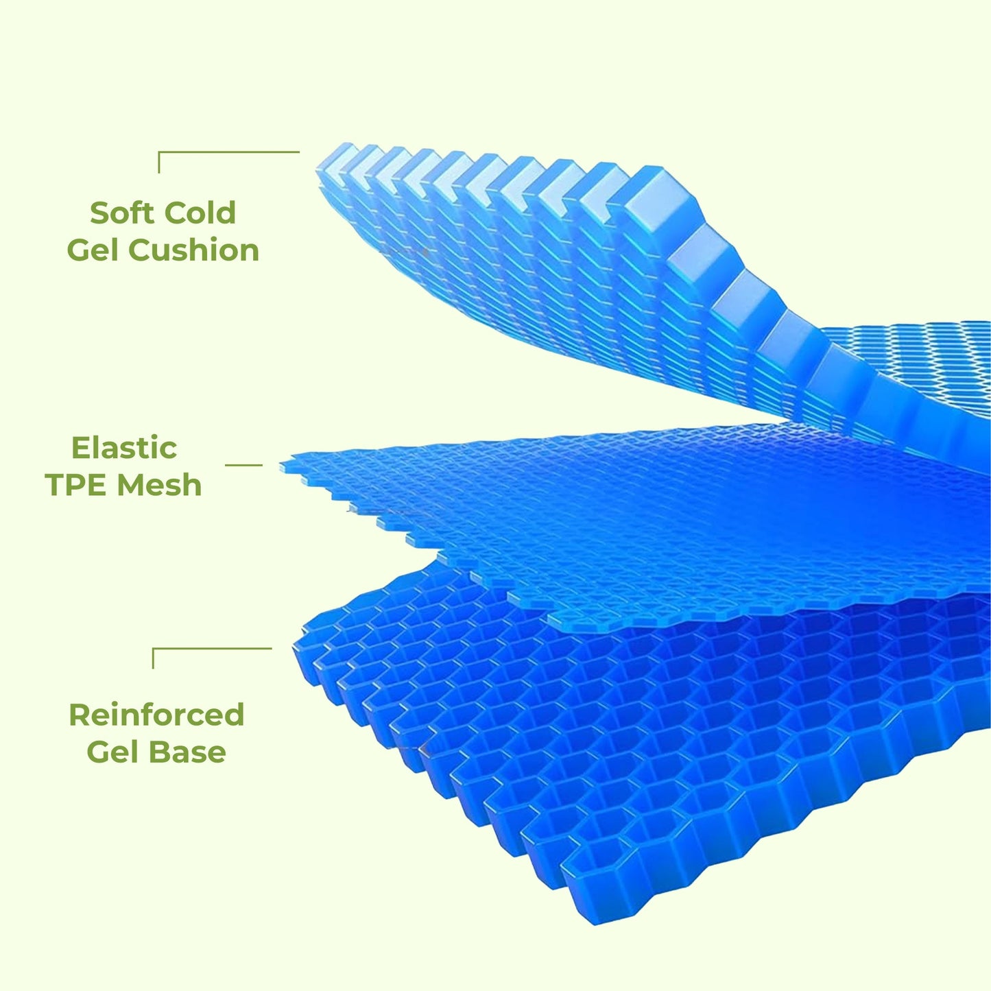 Honeycomb Gel Seat Cushion - Super Comfortable
