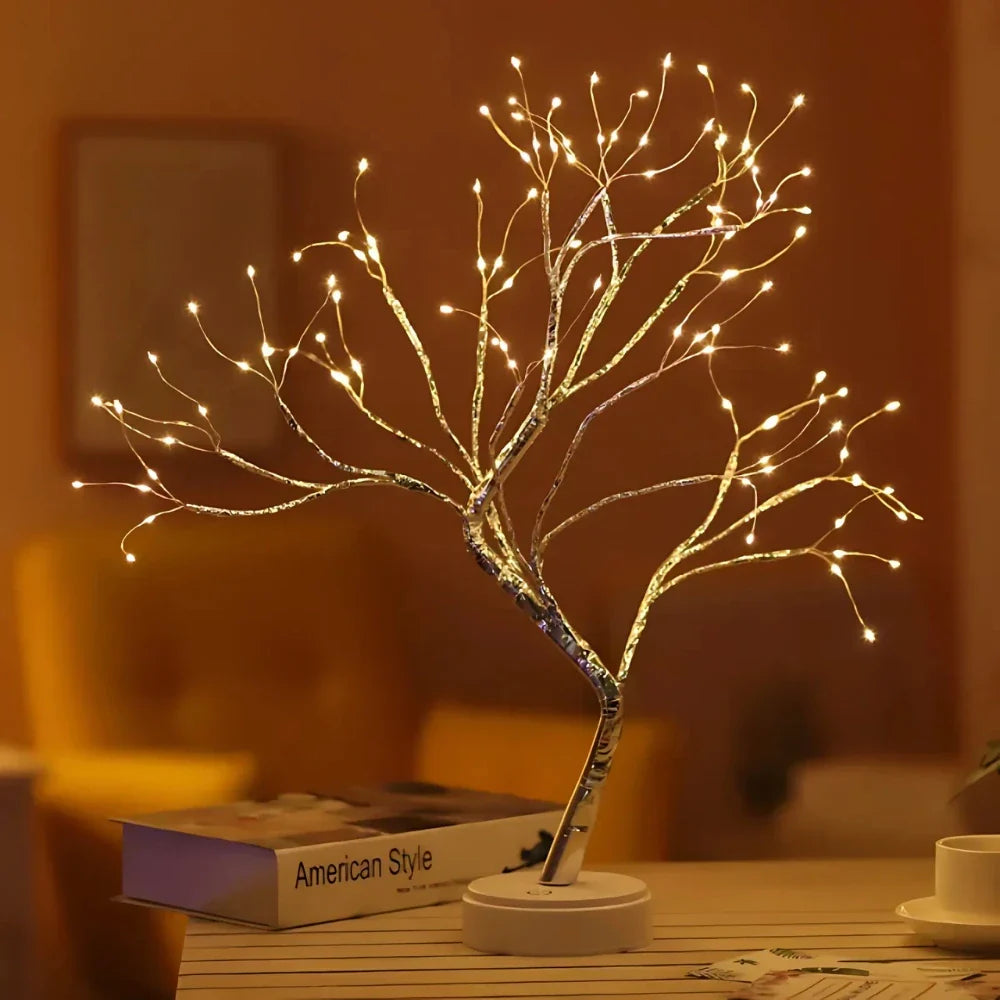 Fairy Light Tree Lamp - LED Bonsai Table Lamp, Warm White